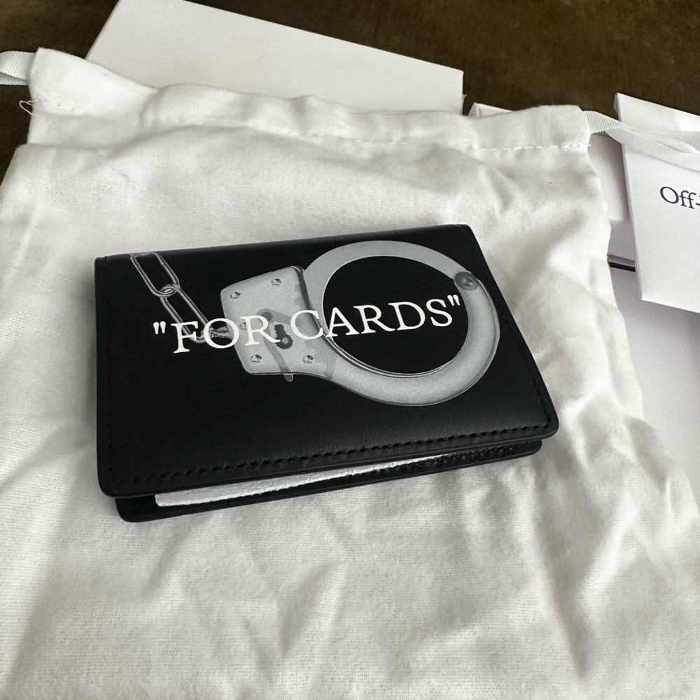 Off-White Black and Silver wallet